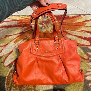 Coach Purse Shoulder Bag Orange